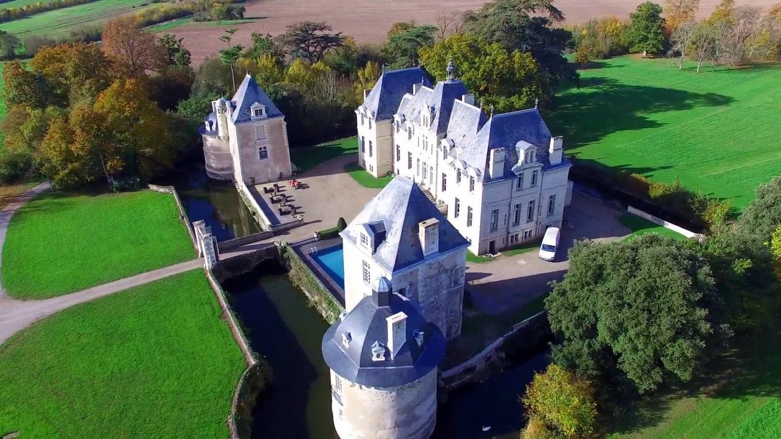 château vu du ciel