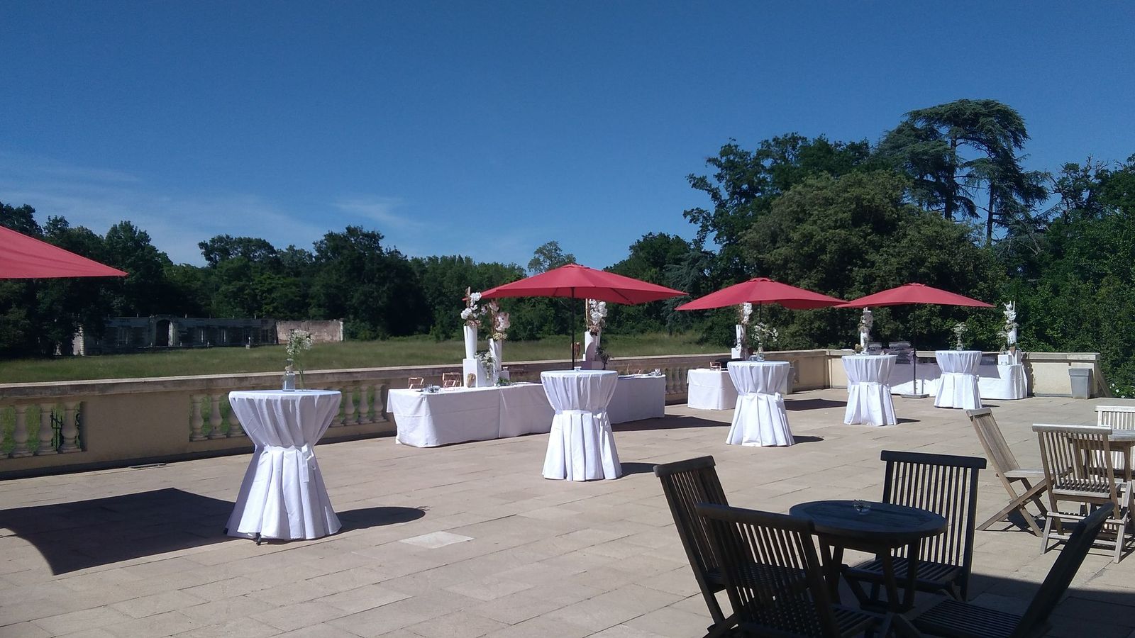 terrasse château de Vair